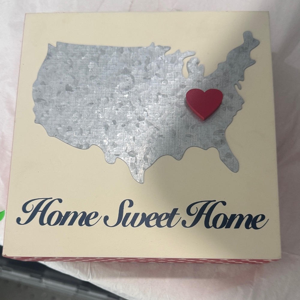 Home Sweet Home Decorative Box 7inches by 7 inches